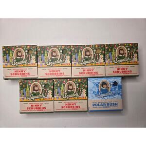 New Dr. Squatch Soap Bundle-6x Ninny Scrubbins & 1x Polar Rush -Limited Edition